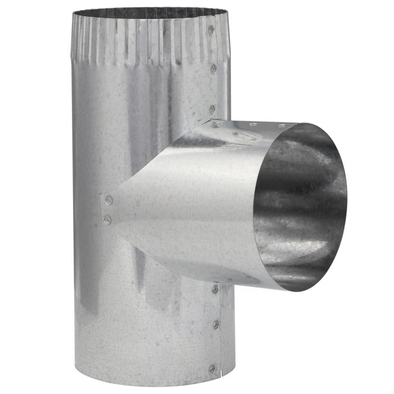 Imperial GV0912 Tee Joint, 3 x 3 x 3 in, 30 Gauge, Galvanized Steel, Galvanized