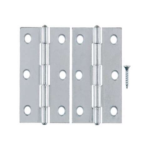 Ace 3 in. L Zinc-Plated Narrow Hinge 2 pk, Pack of 5