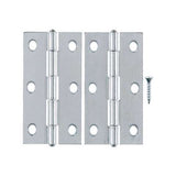 Ace 3 in. L Zinc-Plated Narrow Hinge 2 pk, Pack of 5