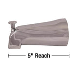 Ace Chrome Diverter Tub Spout