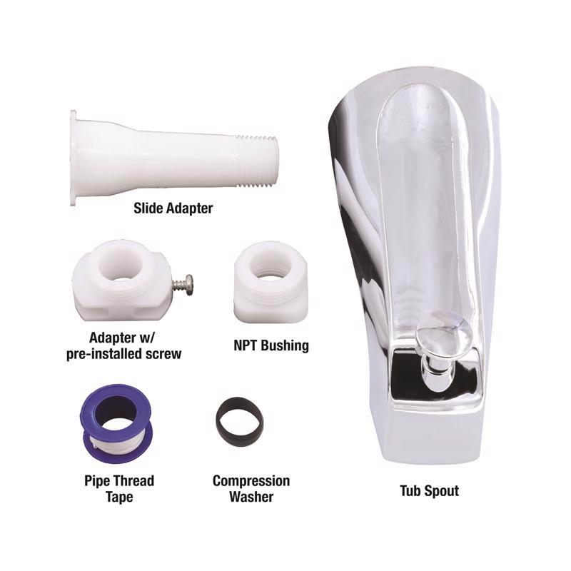 Ace Chrome Diverter Tub Spout