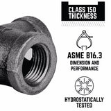 STZ Industries 3/4 in. FIP each X 3/4 in. D FIP Black Malleable Iron 45 Degree Elbow