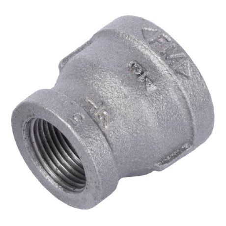 STZ Industries 3/4 in. FIP each X 1/2 in. D FIP Black Malleable Iron Coupling, Pack of 5