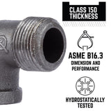 STZ Industries 1 in. FIP each X 1 in. D MIP Black Malleable Iron 90 Degree Street Elbow, Pack of 5