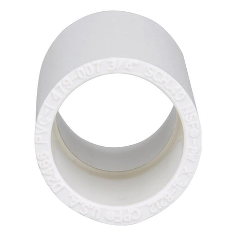 Charlotte Pipe Schedule 40 3/4 in. Socket X 3/4 in. D Socket PVC Coupling 1 pk