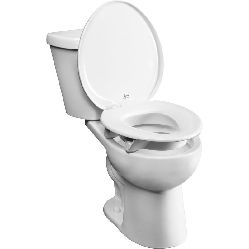 Bemis Independence Assurance Round White Plastic Toilet Seat, Pack of 2
