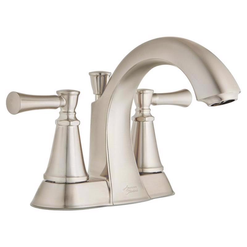 American Standard Chancellor Brushed Nickel Centerset Bathroom Sink Faucet 4 in.