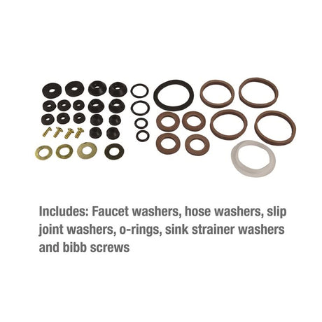 Ace Assorted in. D Rubber Washer Emergency Kit 45 pk, Pack of 6