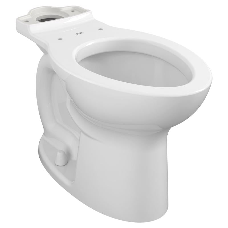 American Standard Cadet 3 3717A001.020 Toilet Bowl, Elongated, 12 in Rough-In, Vitreous China, White, Floor Mounting