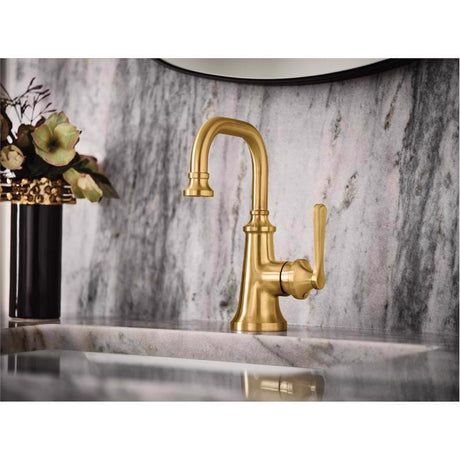 Moen Colinet Gold Modern Bathroom Faucet 4 in.