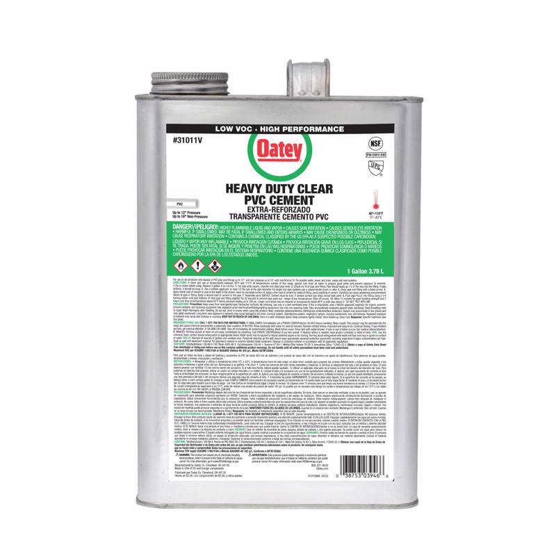 Oatey Clear Cement For PVC 1 gal