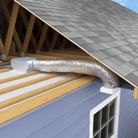 Imperial R6.0 25 ft. L X 6 in. D Silver Poly Duct