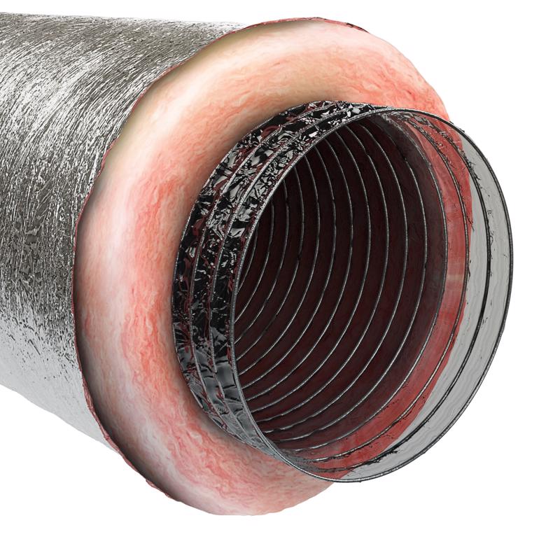 Imperial R6.0 25 ft. L X 12 in. D Silver Poly Duct