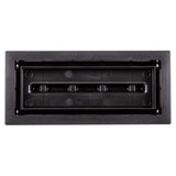 Fittes Aria Vent 2 in. H X 12 in. W Matte Black ABS Plastic Vent Cover
