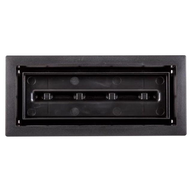 Fittes Aria Vent 2 in. H X 12 in. W Matte Black ABS Plastic Vent Cover