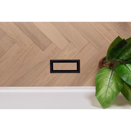 Fittes Aria Vent 4 in. H X 12 in. W Matte Black ABS Plastic Vent Cover