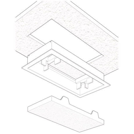 Fittes Aria Vent 10 in. H X 14 in. W Satin White ABS Plastic Wall/Ceiling Air Vent Return