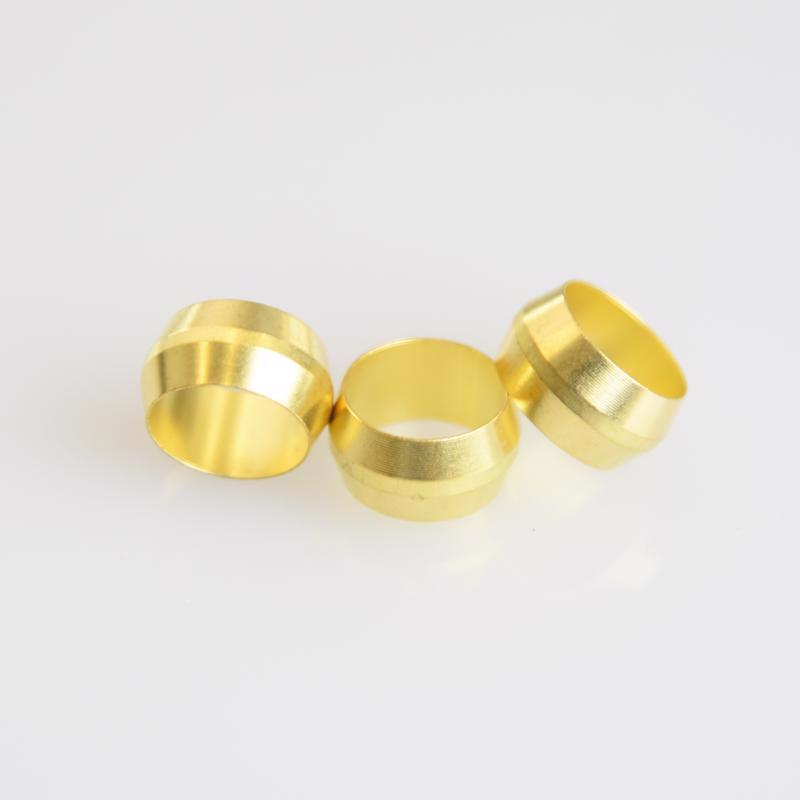 ATC 3/8 in. Compression X 3/8 in. D Compression Brass Sleeve, Pack of 5