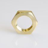 ATC Pipe Lock Nut 1/2 in. Yellow Brass 1 pc, Pack of 5