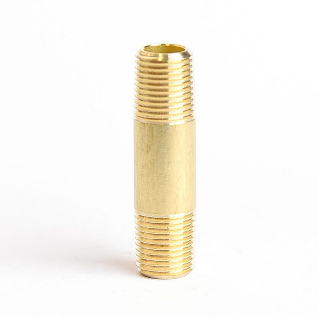 ATC 1/8 in. MPT X 1/8 in. D MPT Yellow Brass Nipple 1-1/2 in. L, Pack of 5