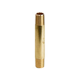 ATC 1/4 in. MPT X 1/4 in. D MPT Yellow Brass Nipple 3 in. L, Pack of 5