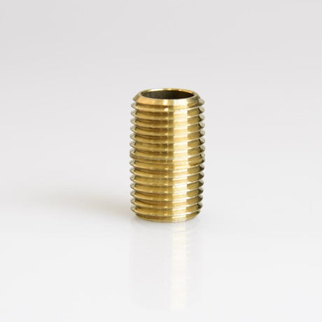 ATC 1/4 in. MPT X 1/4 in. D MPT Yellow Brass Close Nipple, Pack of 5