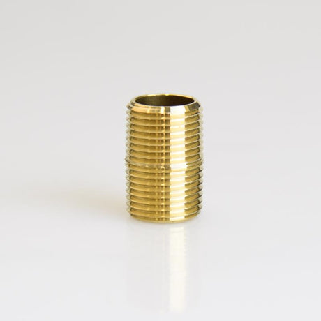 ATC 3/8 in. MPT Brass Close Nipple, Pack of 5