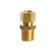 ATC 3/8 in. Compression X 3/8 in. D Male Brass Connector, Pack of 5