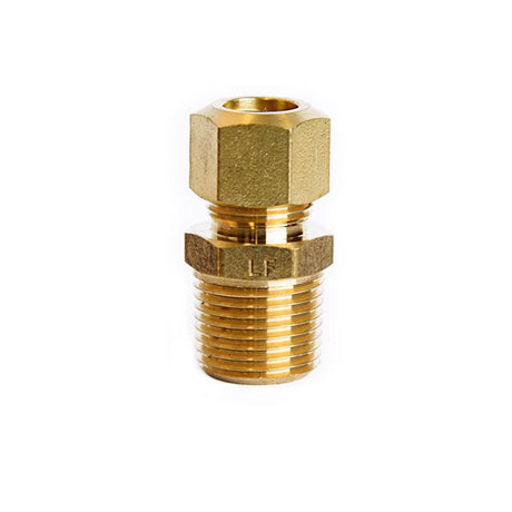 ATC 3/8 in. Compression X 3/8 in. D Male Brass Connector, Pack of 5