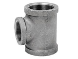 Anvil 3/4 in. FPT X 1/2 in. D FPT 3/4 in. D FPT Black Malleable Iron Reducing Tee