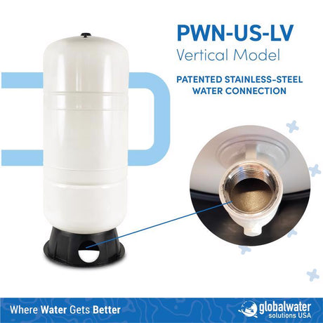 Global Water Solutions PressureWave 21.1 gal Pre-Charged Vertical Pressure Well Tank