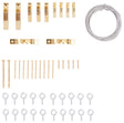 ProSource PH-82109-PS Picture Hanger Kit, Steel, Brass, Brass, 39-Piece