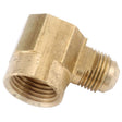 Anderson Metals 3/8 in. Flare Elbow in. X 3/4 in. D FIP Brass 90 Degree Elbow, Pack of 5