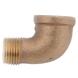 Anderson Metals 1/2 in. FIP in. X 1/2 in. D MIP Brass 90 Degree Street Elbow, Pack of 5