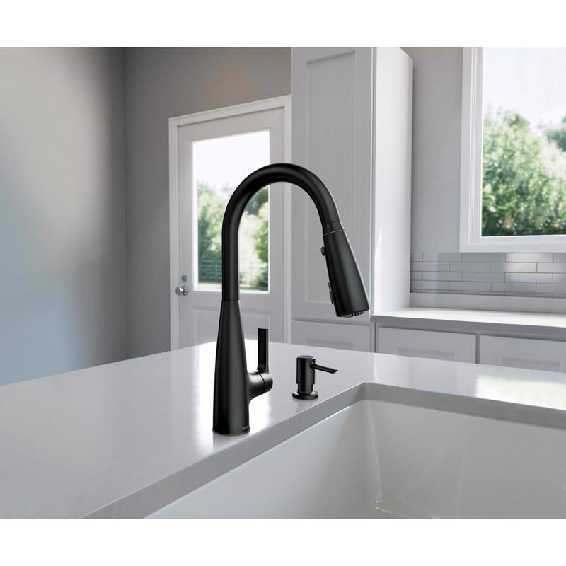 Moen Haelyn One Handle Matte Black Pull-Down Kitchen Faucet