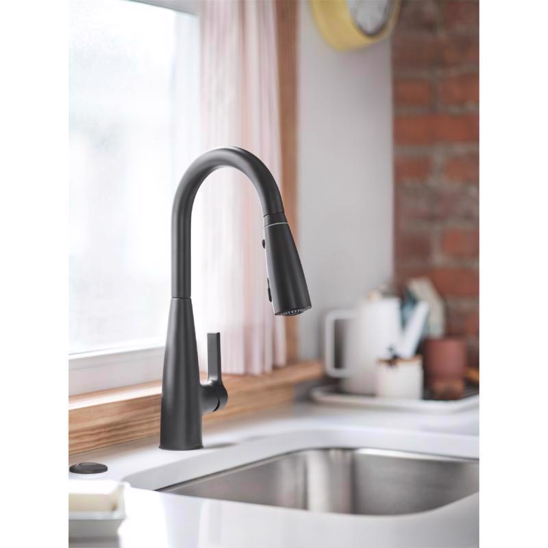 Moen Haelyn One Handle Matte Black Pull-Down Kitchen Faucet
