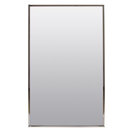 Zenith 105 Medicine Cabinet, 16-1/8 in OAW, 4-1/2 in OAD, 26-1/8 in OAH, Plastic/Stainless Steel, 2-Shelf