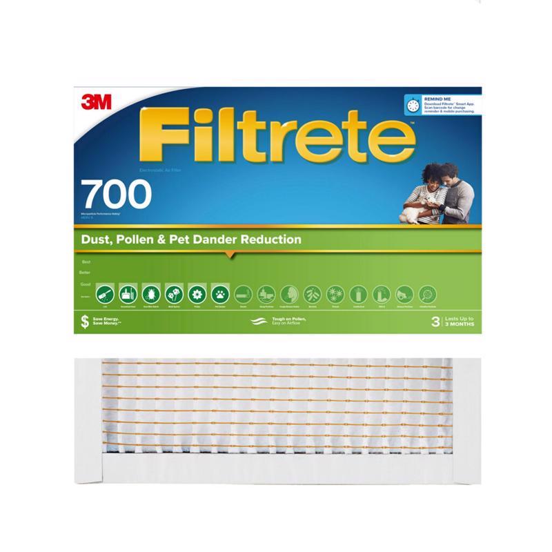 Filtrete 20 in. W X 20 in. H X 1 in. D Polypropylene 700 MPR Pleated Air Filter 1 pk, Pack of 4