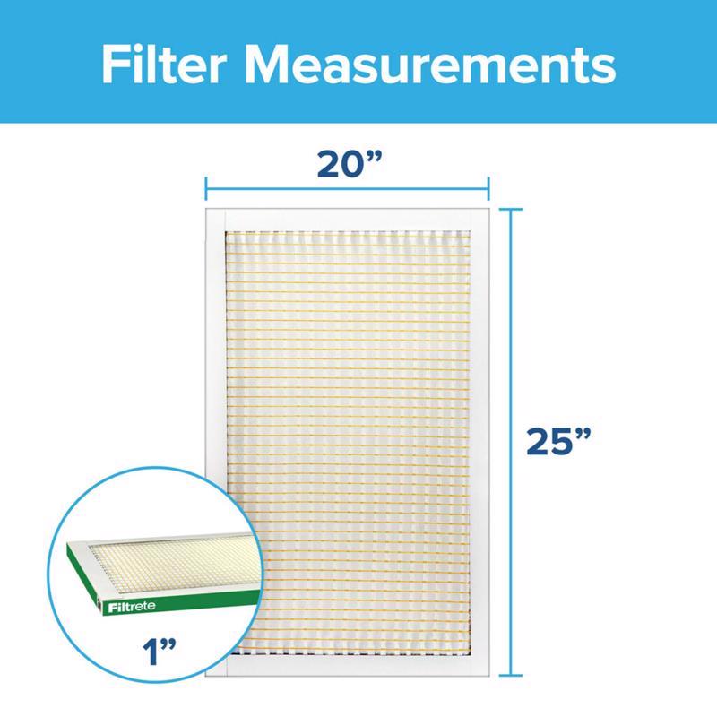 Filtrete 20 in. W X 25 in. H X 1 in. D Polypropylene 700 MPR Pleated Air Filter 1 pk, Pack of 4