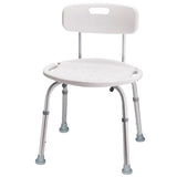 Carex Health Brands White Bath/Shower Seat Aluminum 20.5 in. H X 20 in. L