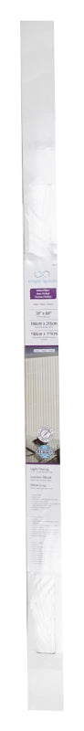 Simple Spaces MBV-78X84-V3L Window Blind, 84 in L, 78 in W, Vinyl, White, Pack of 2