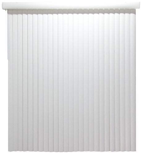 Simple Spaces MBV-78X84-V3L Window Blind, 84 in L, 78 in W, Vinyl, White, Pack of 2