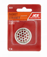 Ace 1 in. D Chrome Silver Stainless Steel Replacement Strainer Basket