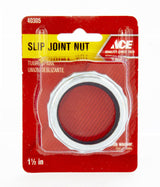 Ace 1-1/2 in. D Chrome Rubber Slip Joint Nut and Washer 1 pk, Pack of 5