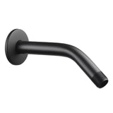 Oakbrook Collection Matte Black Stainless Steel 8 in. Shower Arm Flange