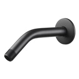 Oakbrook Collection Matte Black Stainless Steel 8 in. Shower Arm Flange