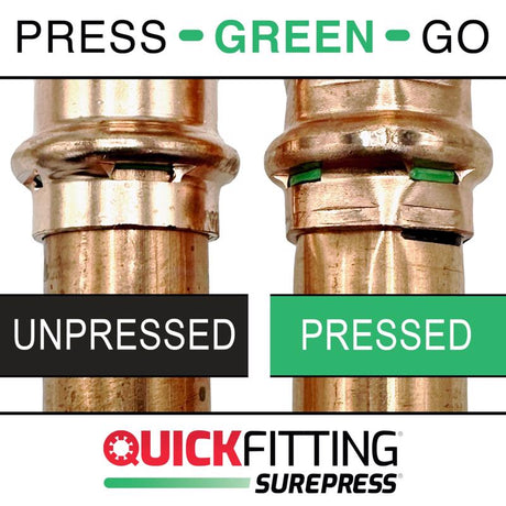 QuickFitting 3/4 in. FTG in. X 3/4 in. D Press in. Copper 90 Degree Street Elbow