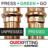 QuickFitting 3/4 in. Press in. Cap each Copper Cap