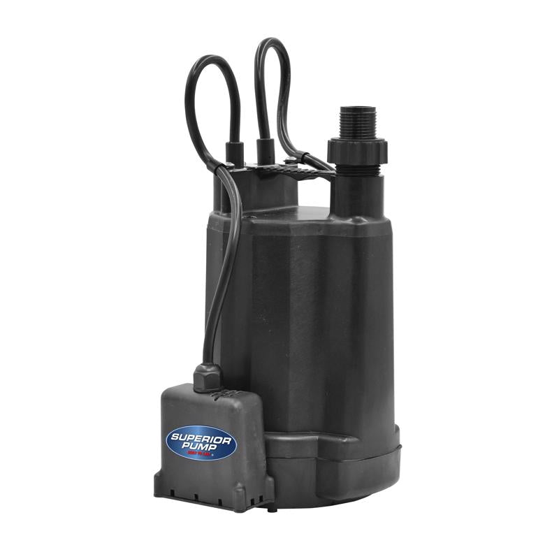 Superior Pump 1/4 HP 1800 gph Thermoplastic Automatic Utility Pump