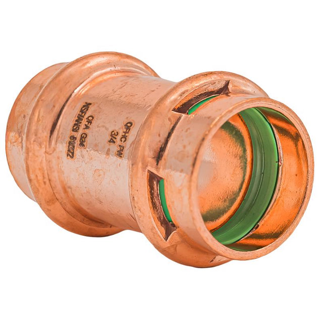 QuickFitting 3/4 in. Press in. Press in. Copper Coupling without Stop
